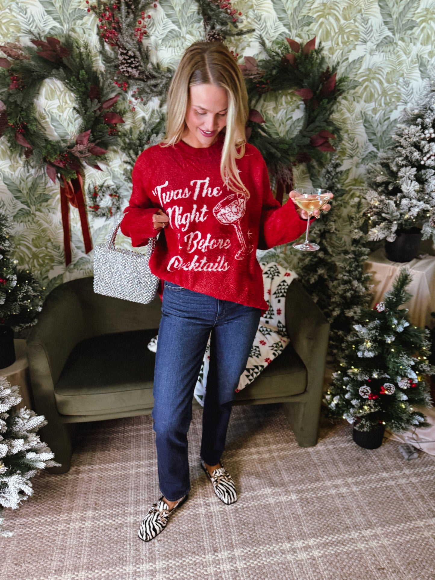 Twas the Night Knit Classic Crewneck Sweater