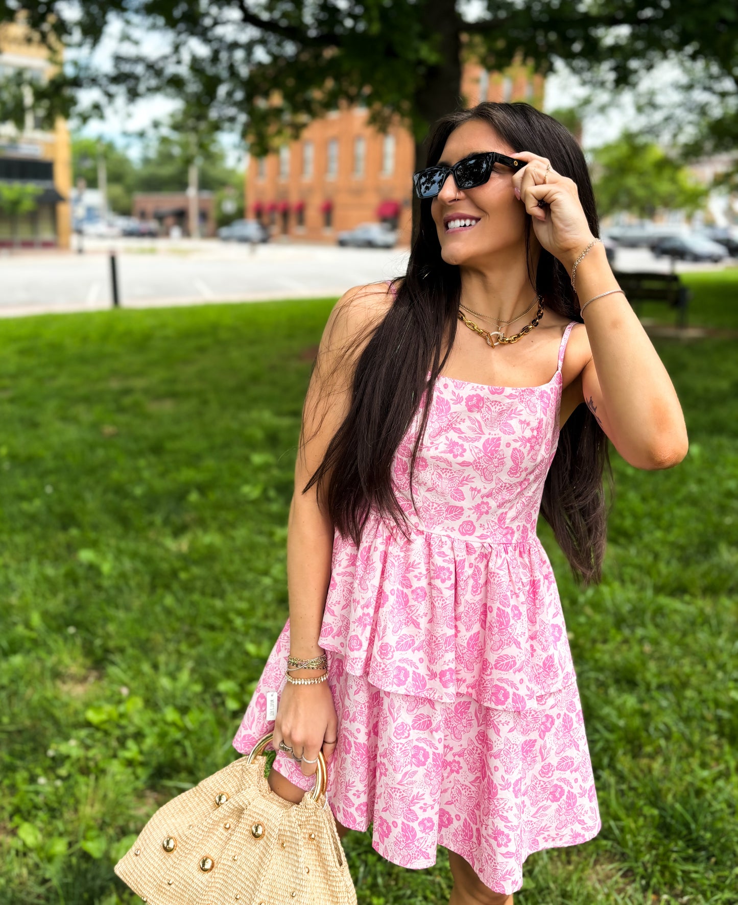Pink Leopard Mini Dress