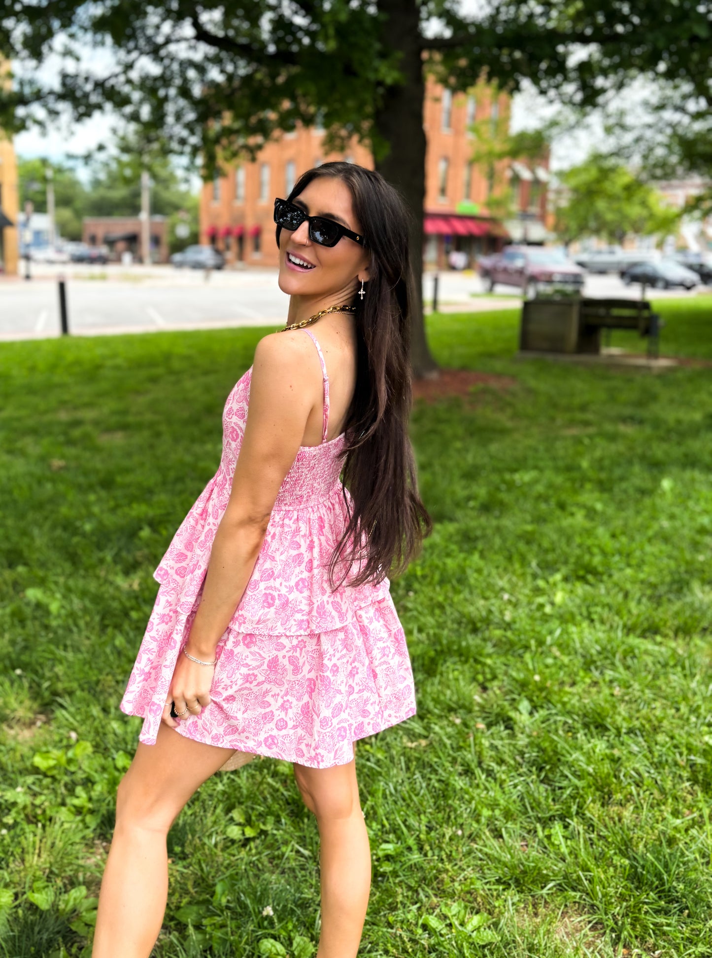 Pink Leopard Mini Dress