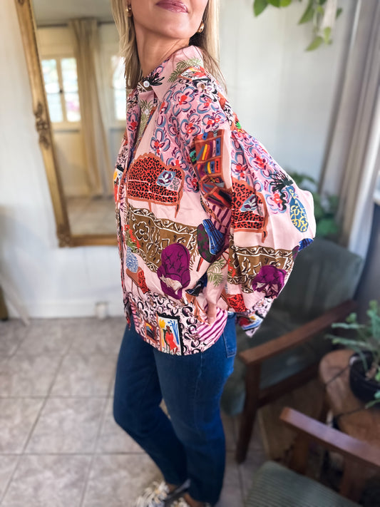 Gerbera Salon Rose Blouse