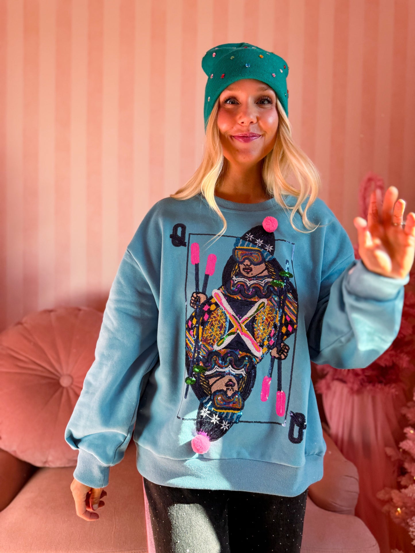 Aqua Ski QOS Card Sweatshirt