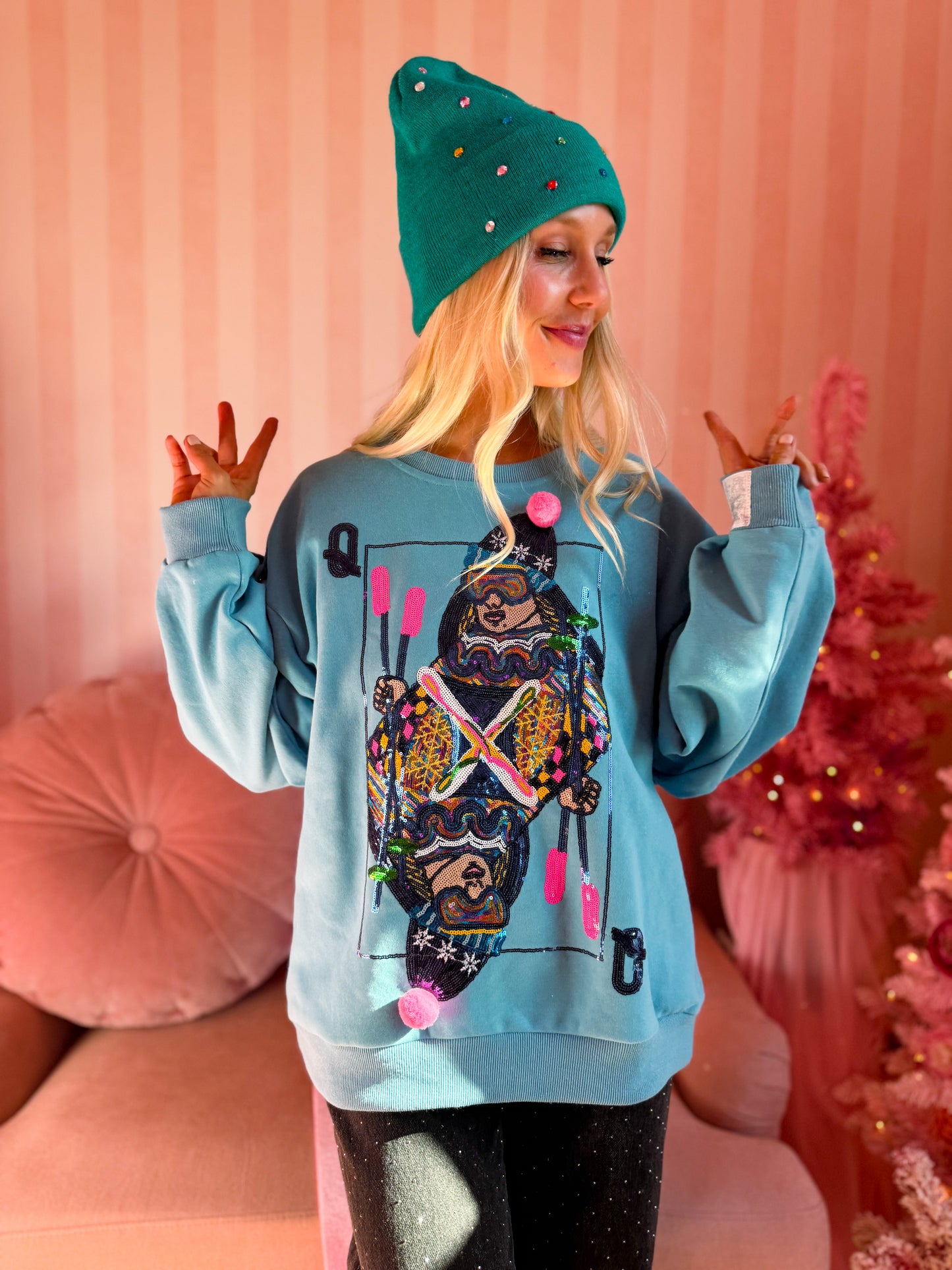 Aqua Ski QOS Card Sweatshirt