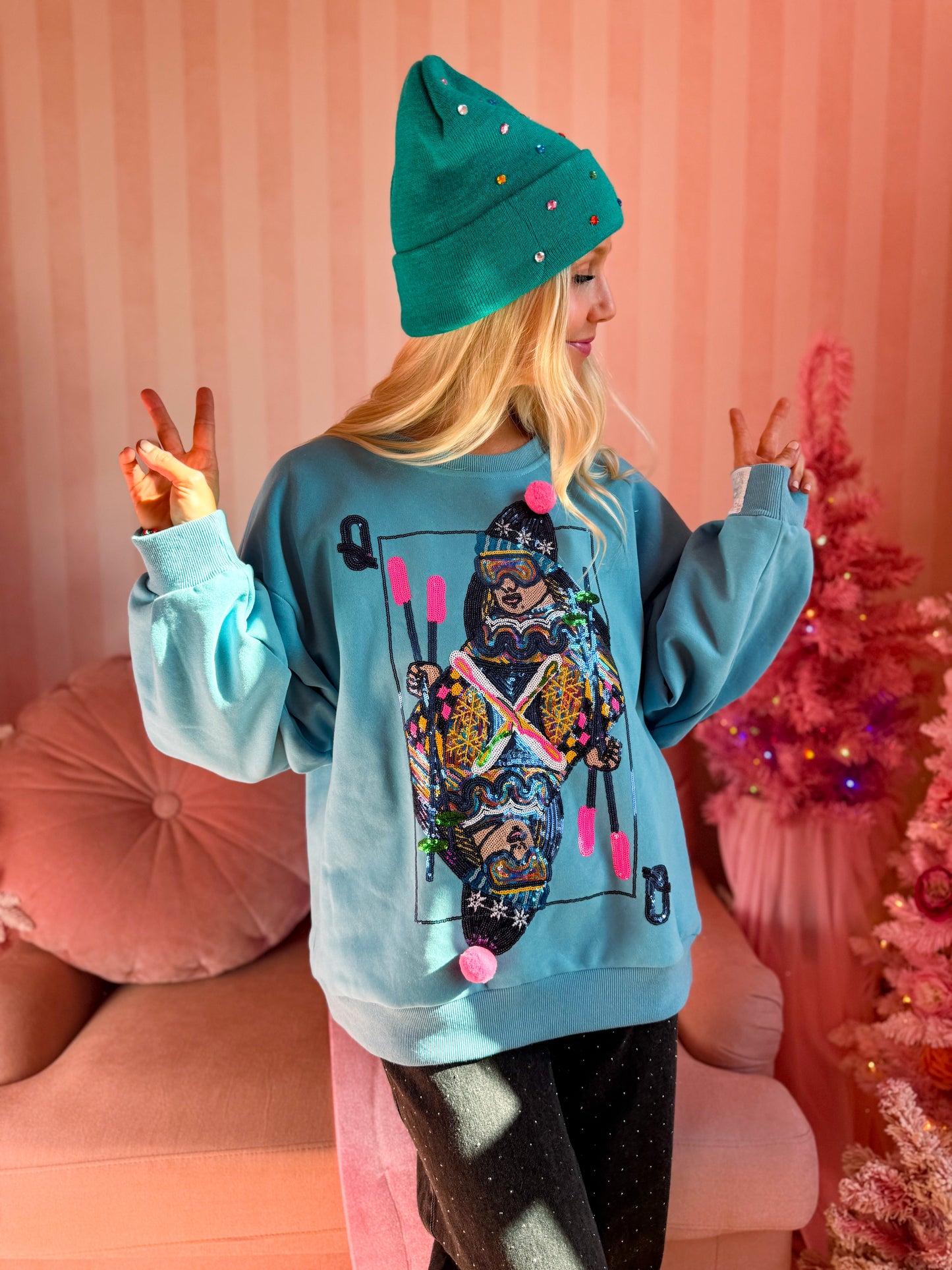 Aqua Ski QOS Card Sweatshirt