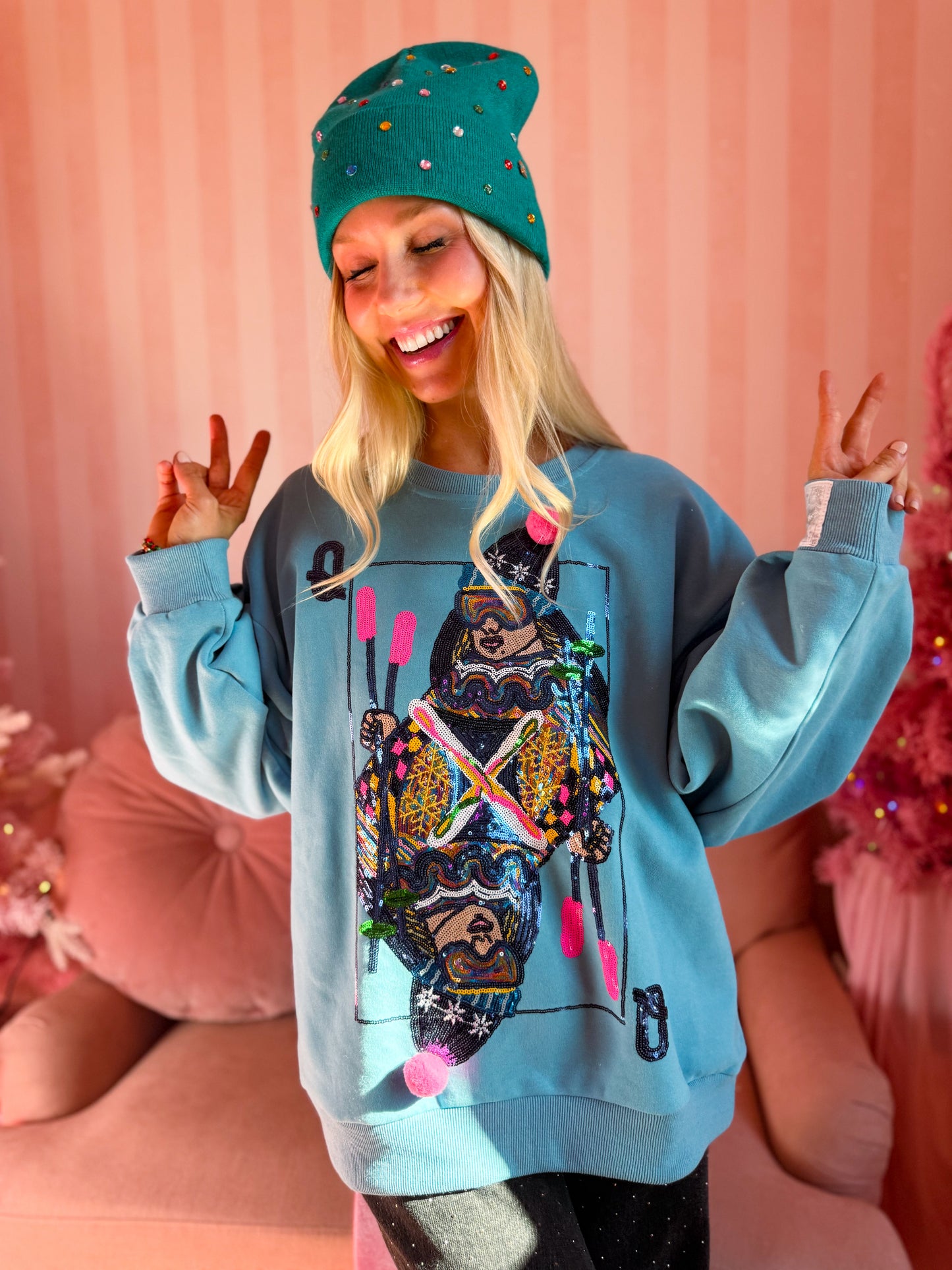 Aqua Ski QOS Card Sweatshirt