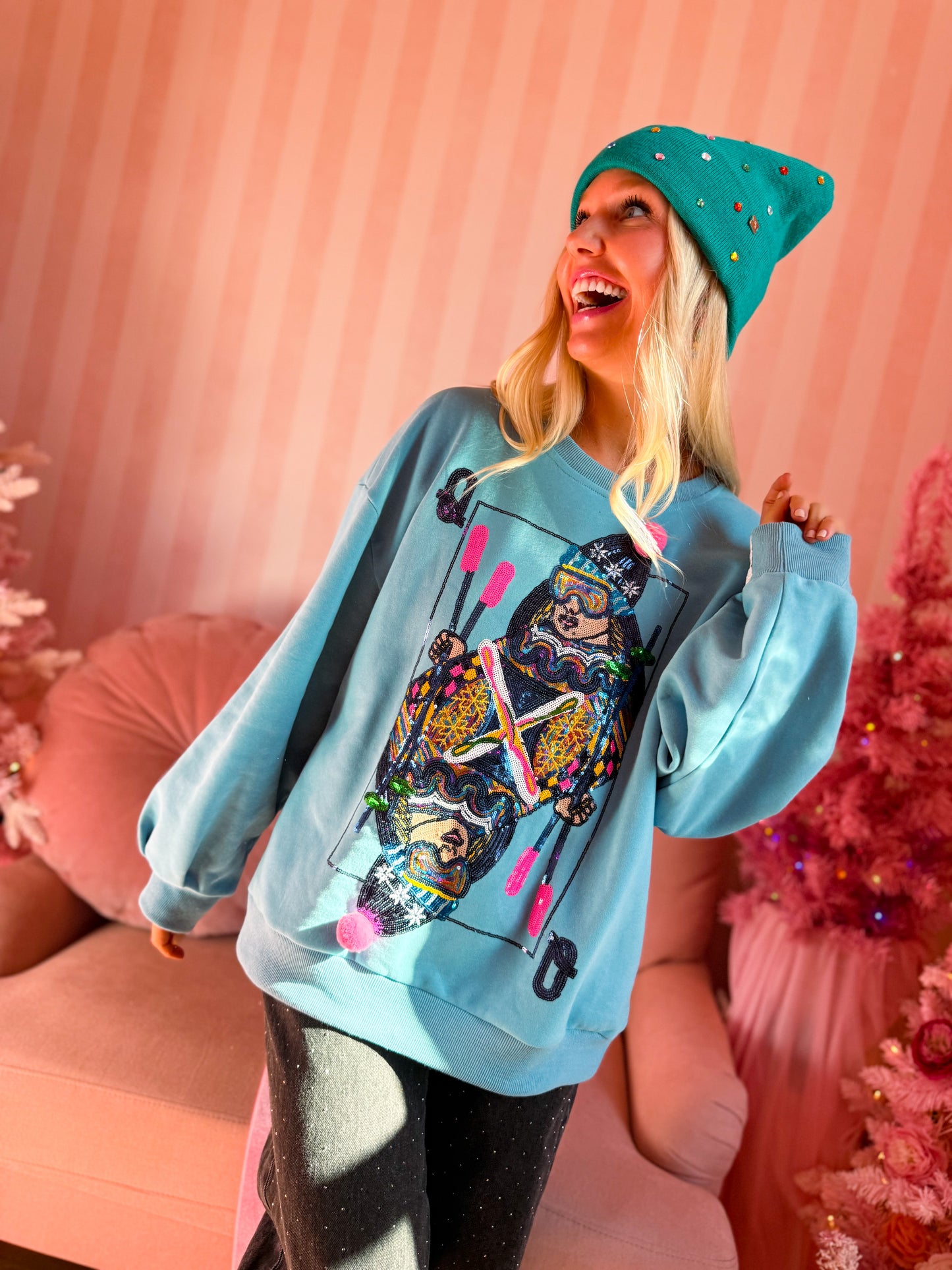 Aqua Ski QOS Card Sweatshirt