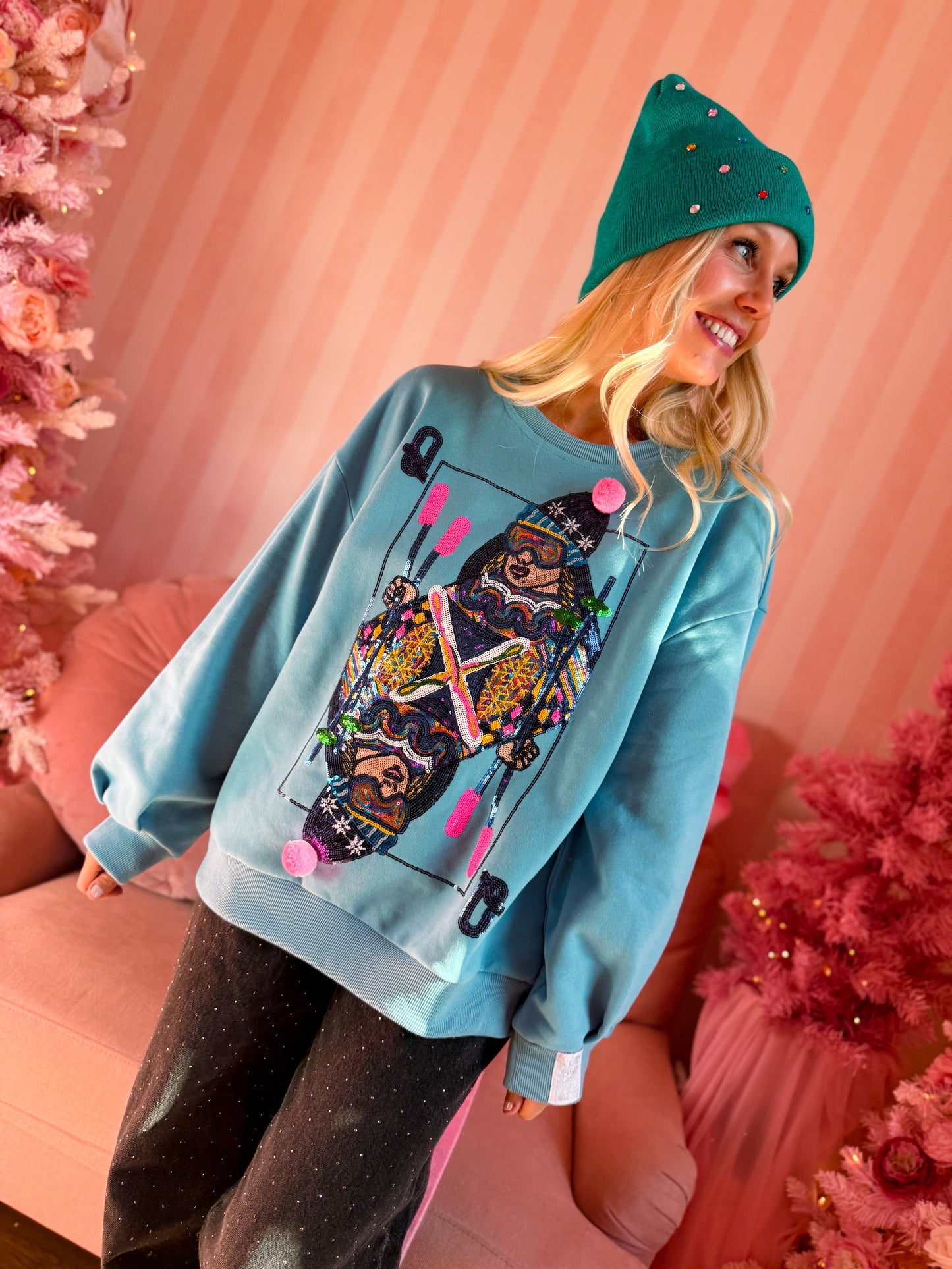 Aqua Ski QOS Card Sweatshirt