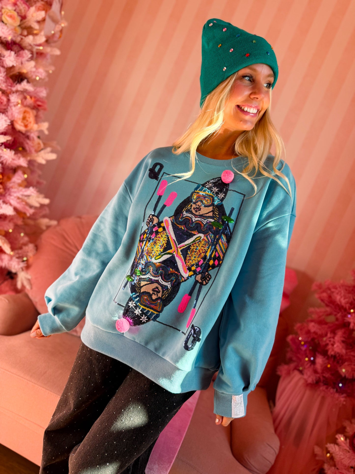 Aqua Ski QOS Card Sweatshirt