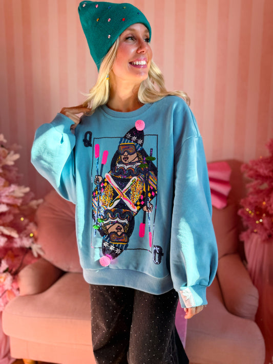 Aqua Ski QOS Card Sweatshirt