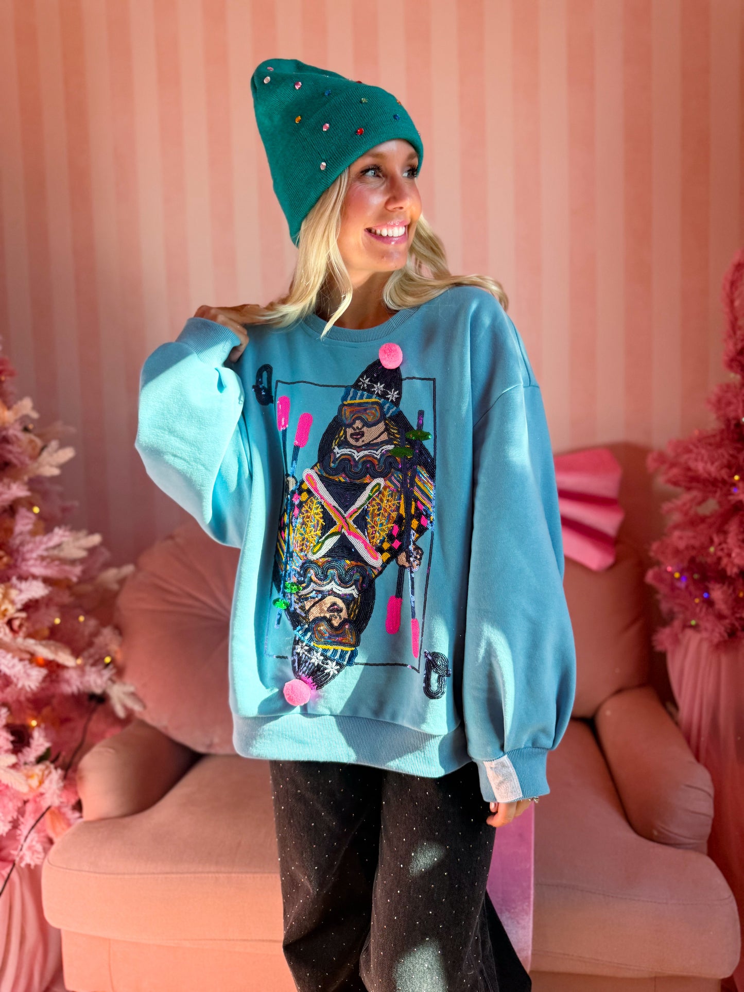 Aqua Ski QOS Card Sweatshirt