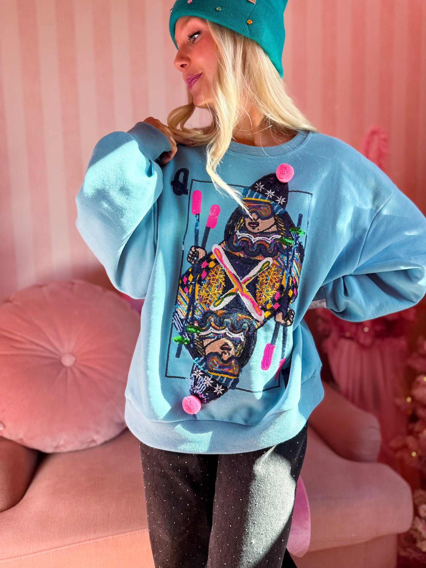 Aqua Ski QOS Card Sweatshirt