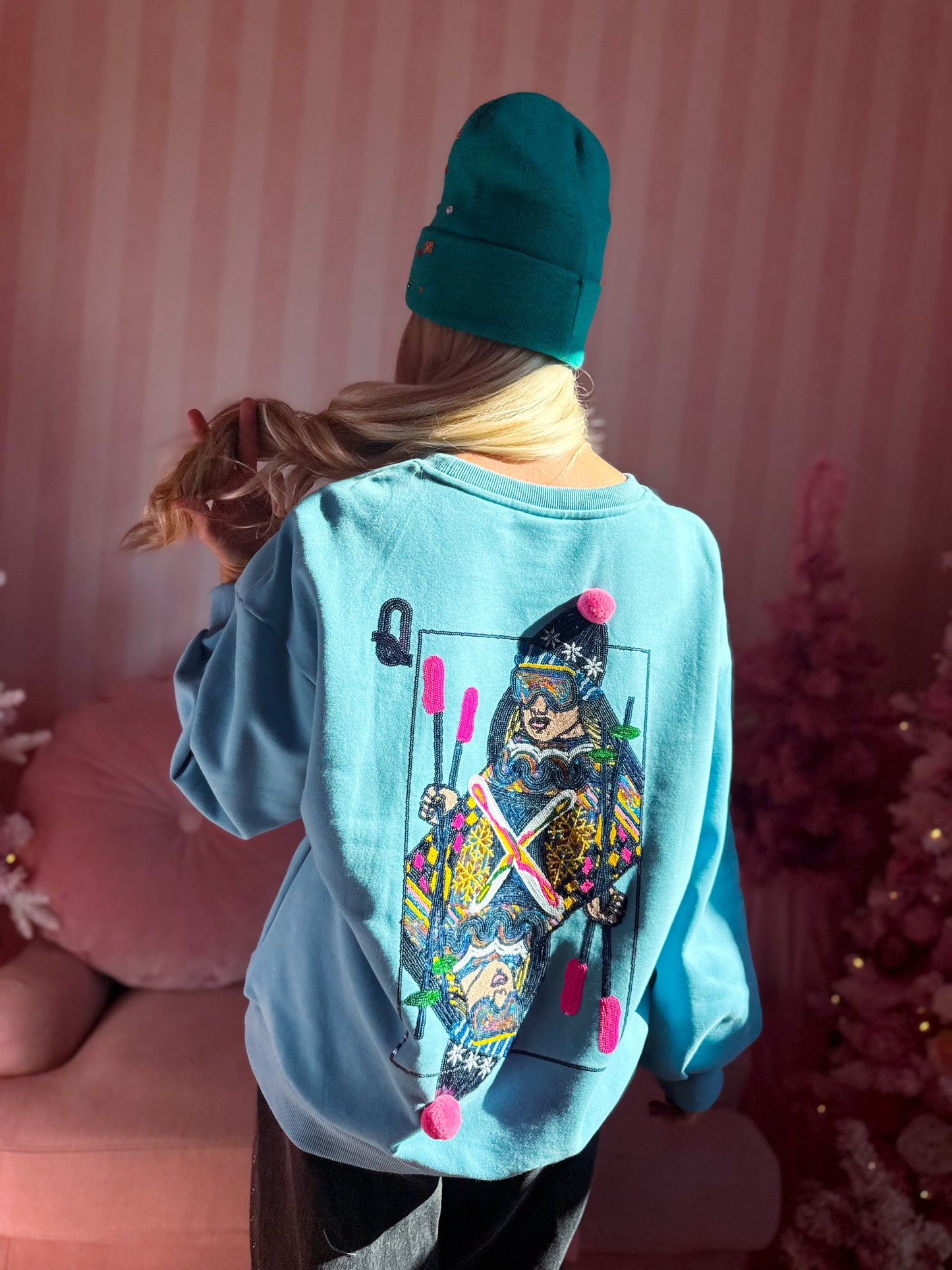 Aqua Ski QOS Card Sweatshirt