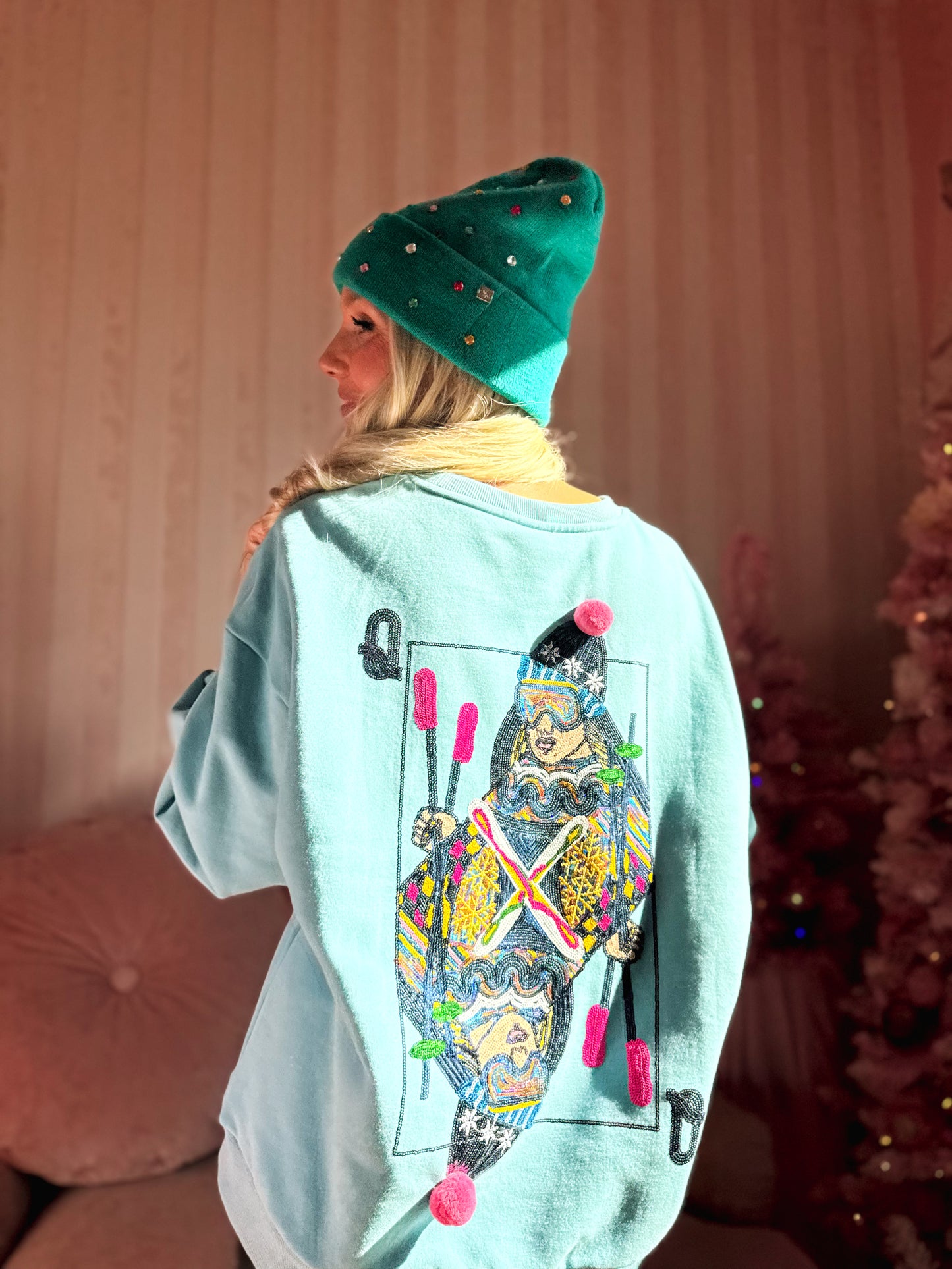 Aqua Ski QOS Card Sweatshirt