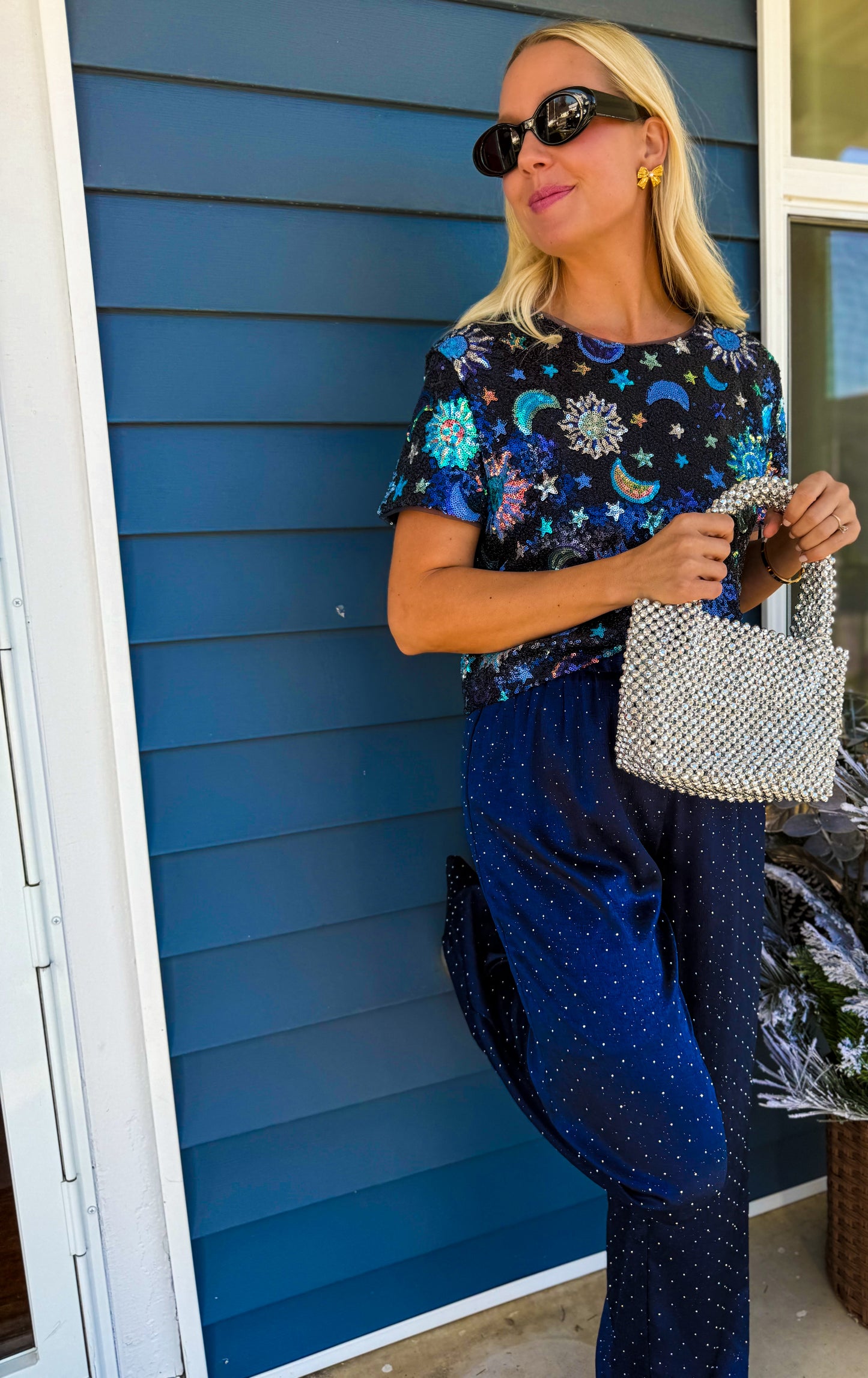 London Cosmic Sequins Top