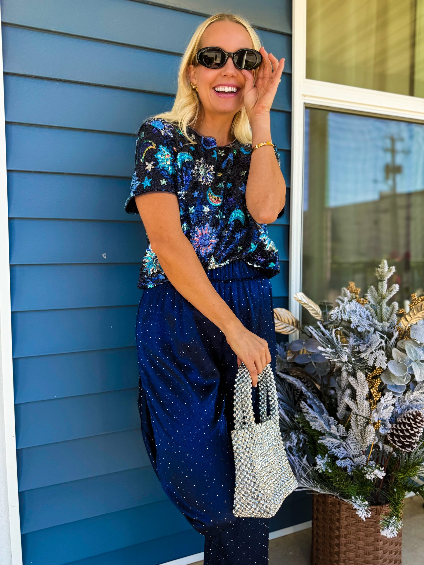 London Cosmic Sequins Top