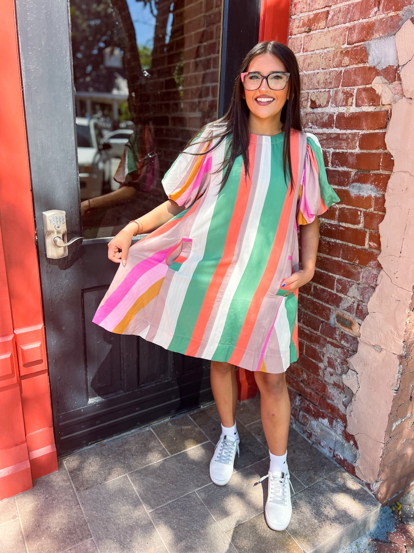 Fall Candy Stripe Dress