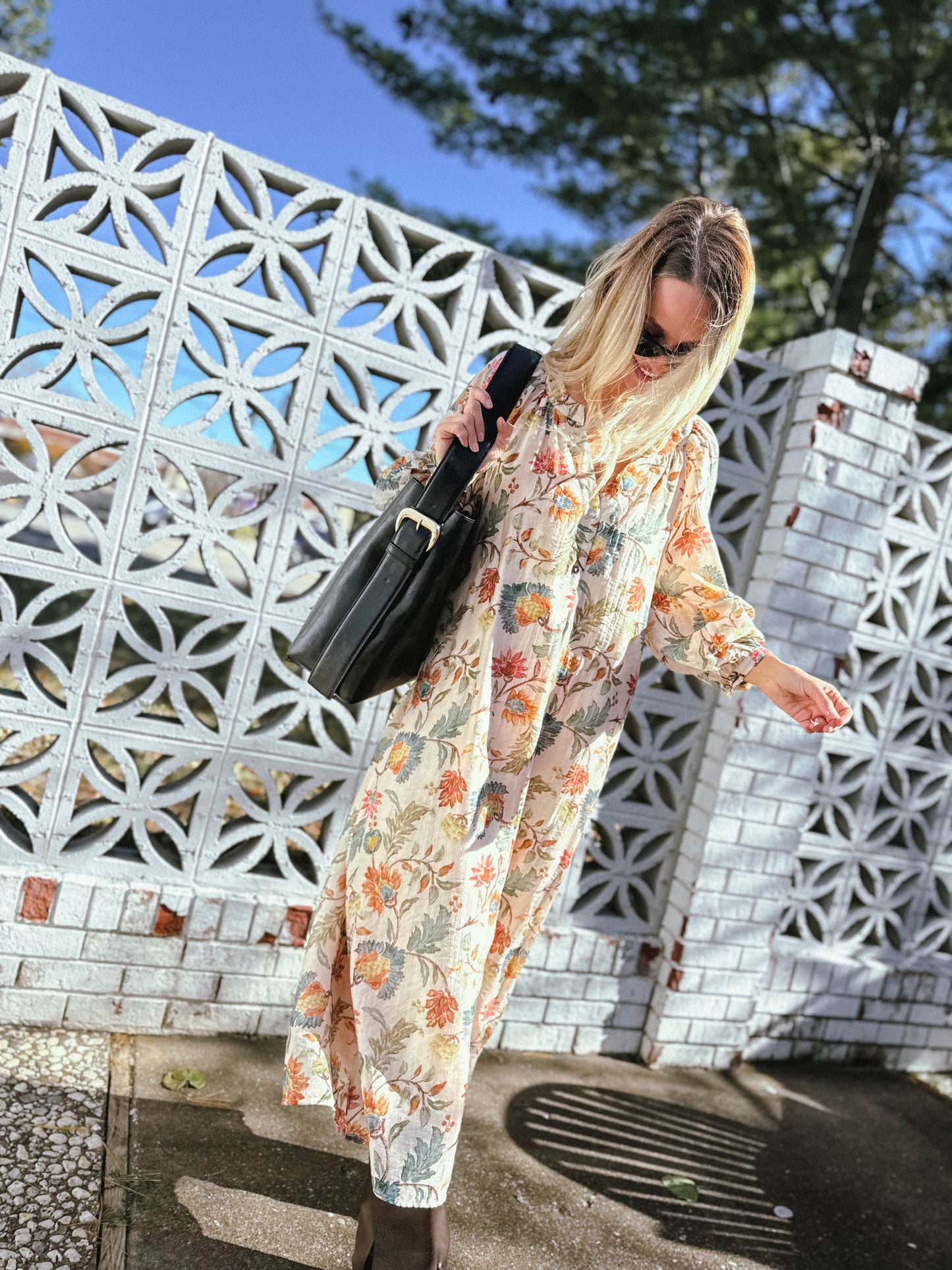 Blaire Botanical Midi Dress