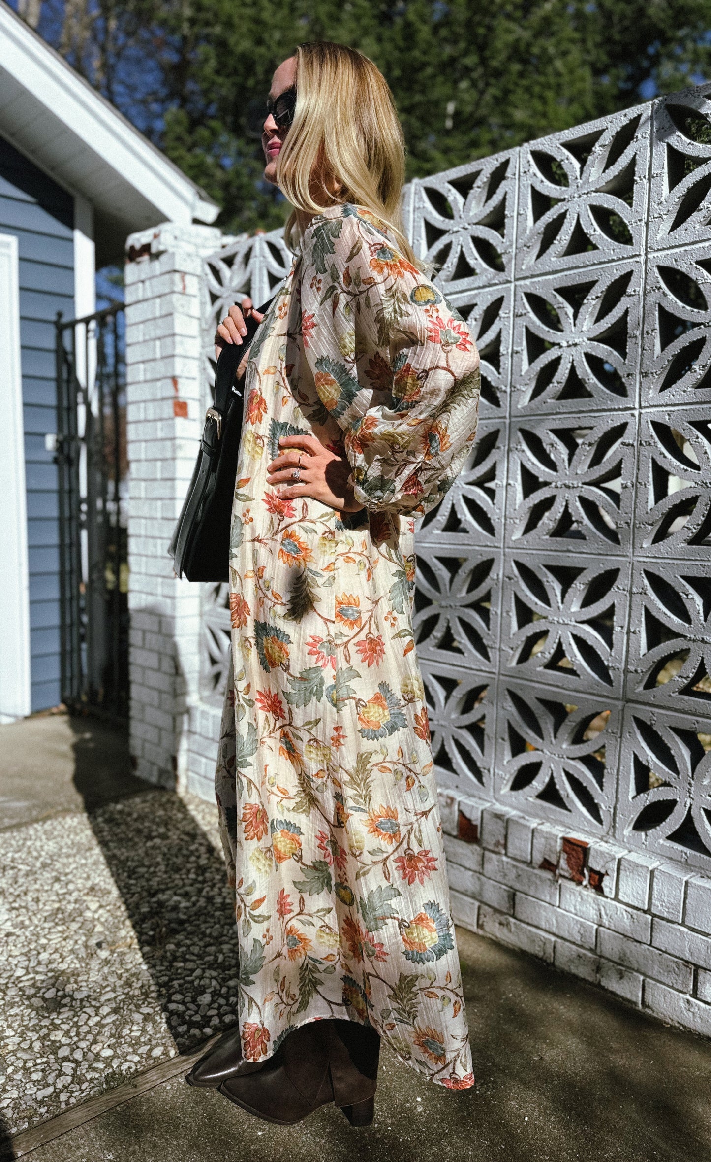 Blaire Botanical Midi Dress