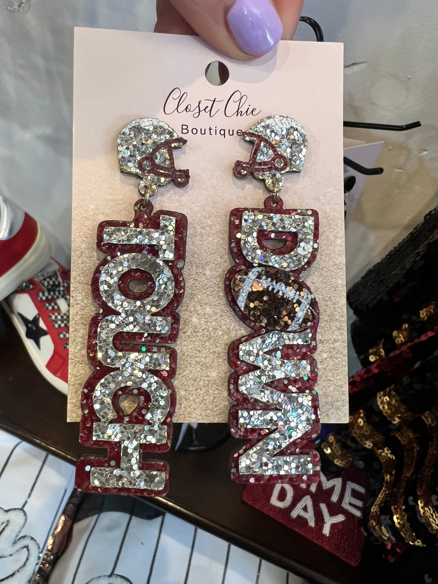 Touchdown Game Day Earrings