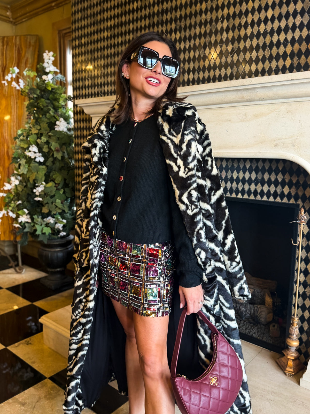Miss Cindy Zebra Overcoat