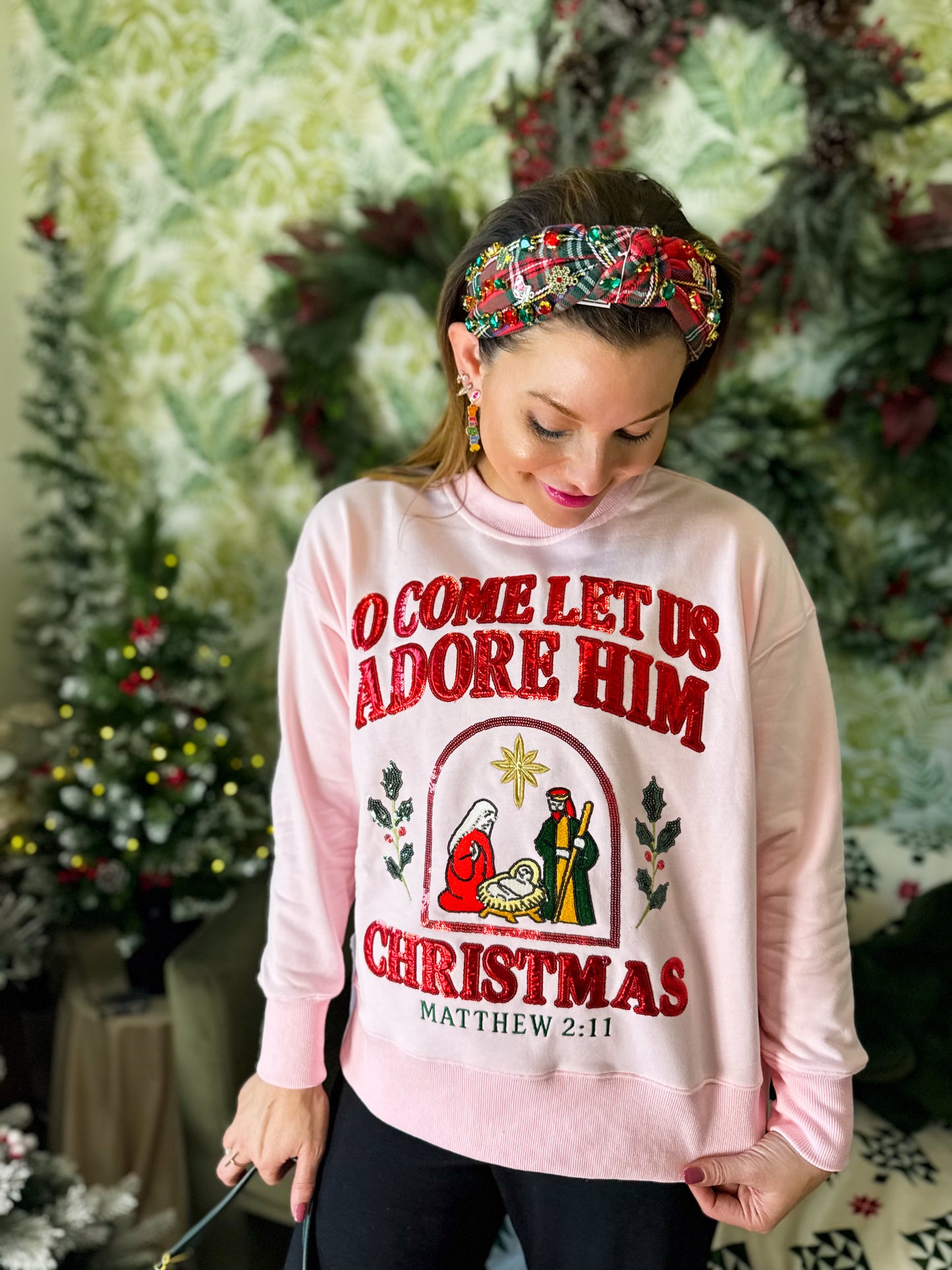 O Come Let Us Adore Him Sweatshirt