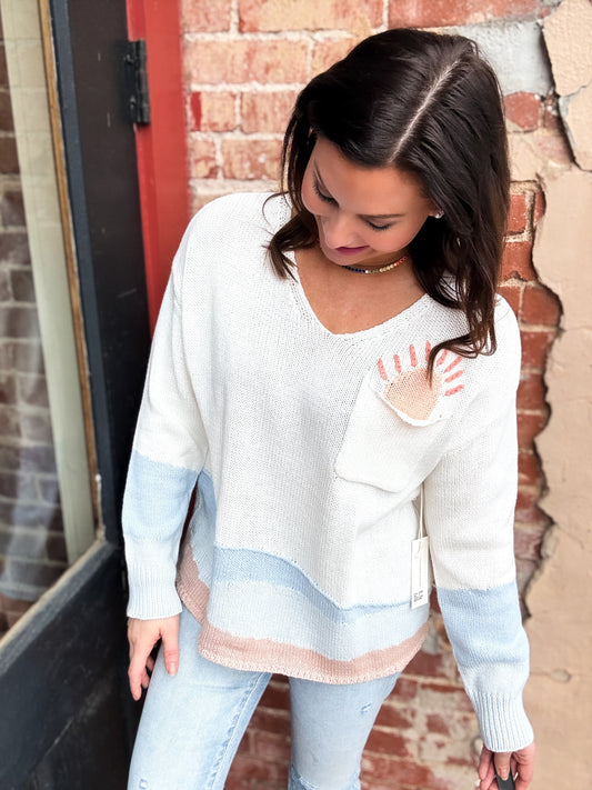 Sunrise Knit Beach Sweater