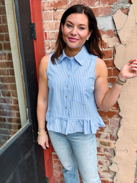 Flor Pintstripe Tank