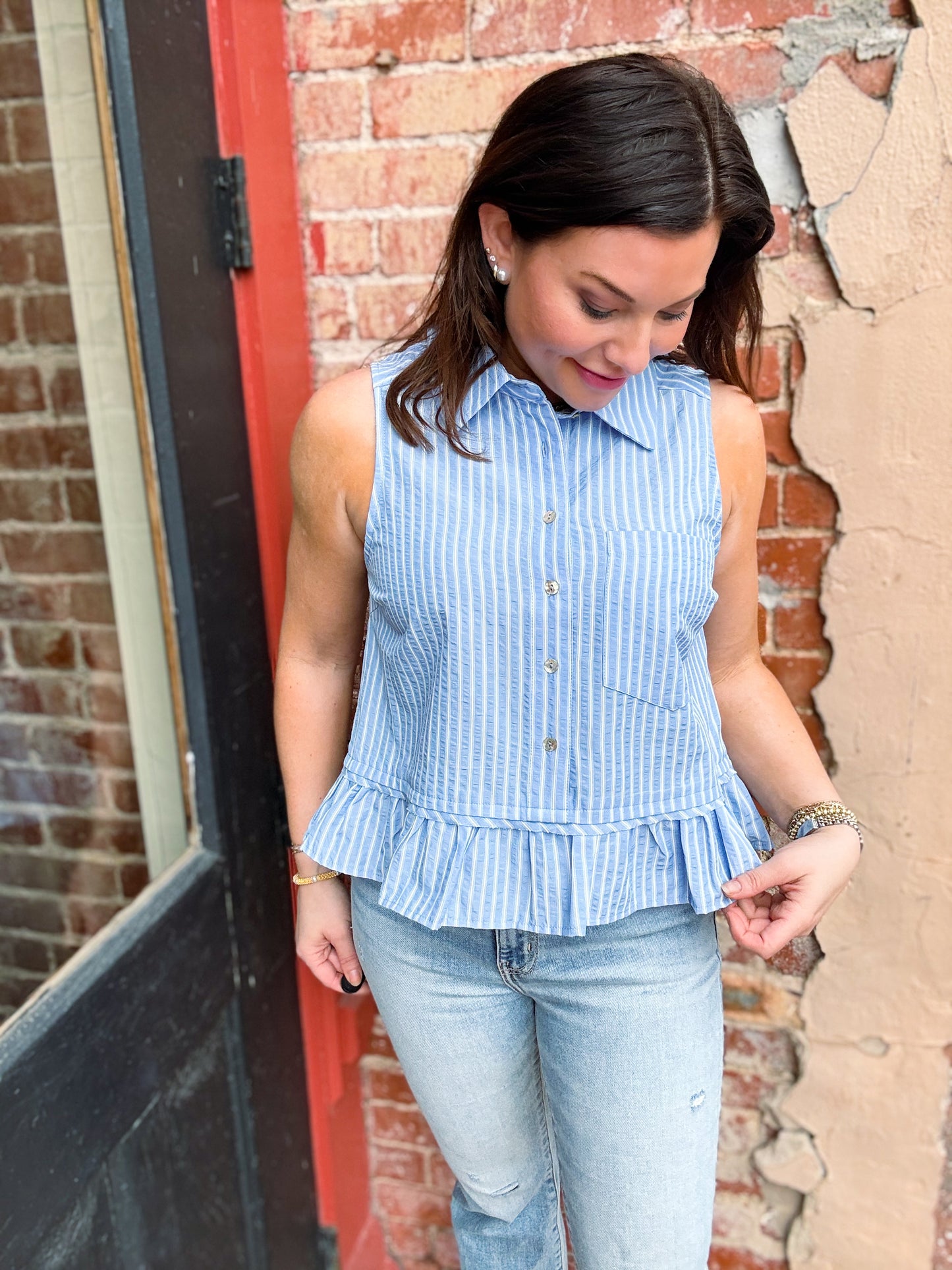 Flor Pintstripe Tank