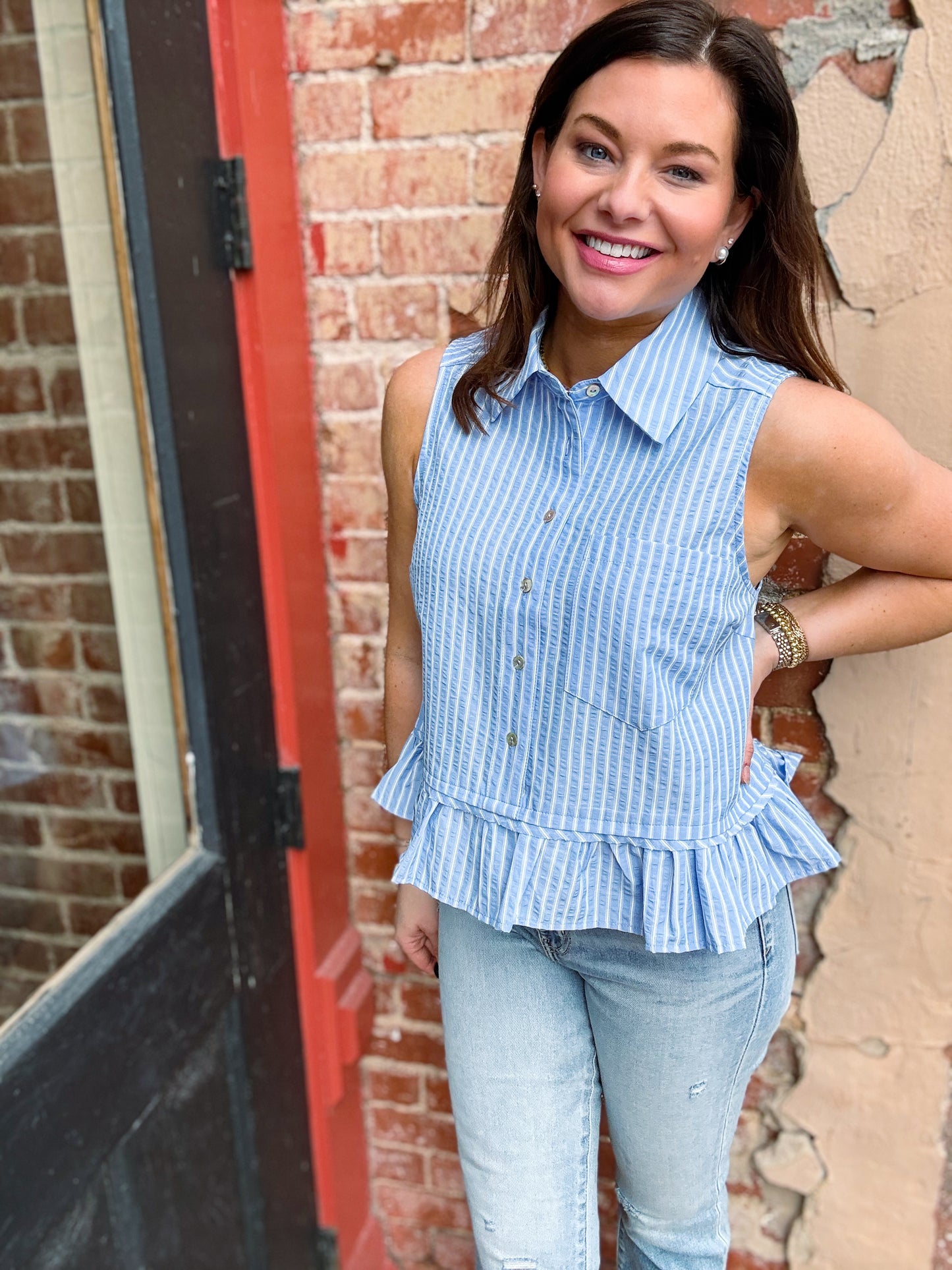 Flor Pintstripe Tank