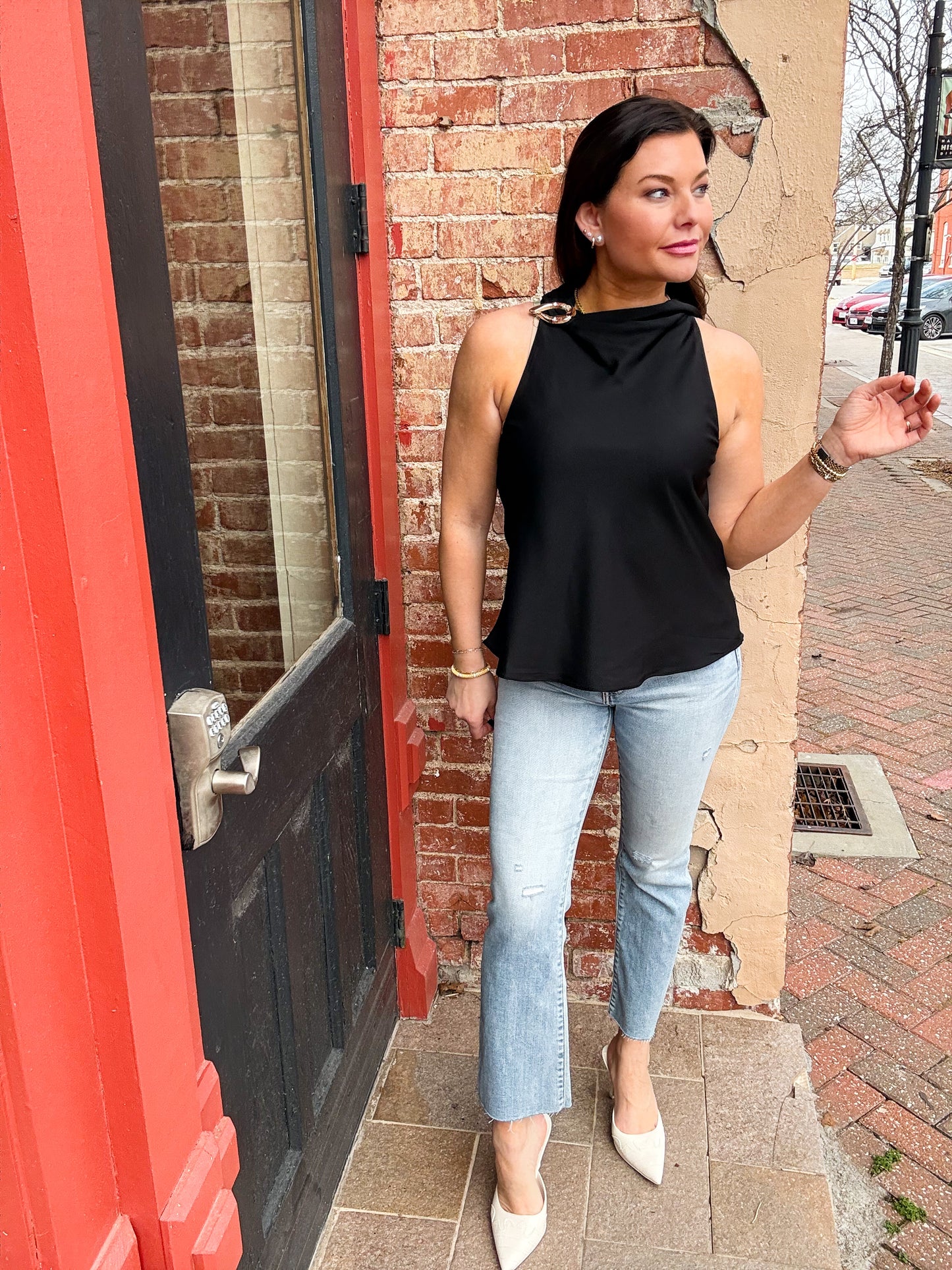 Lizzie Slinky Halter Blouse