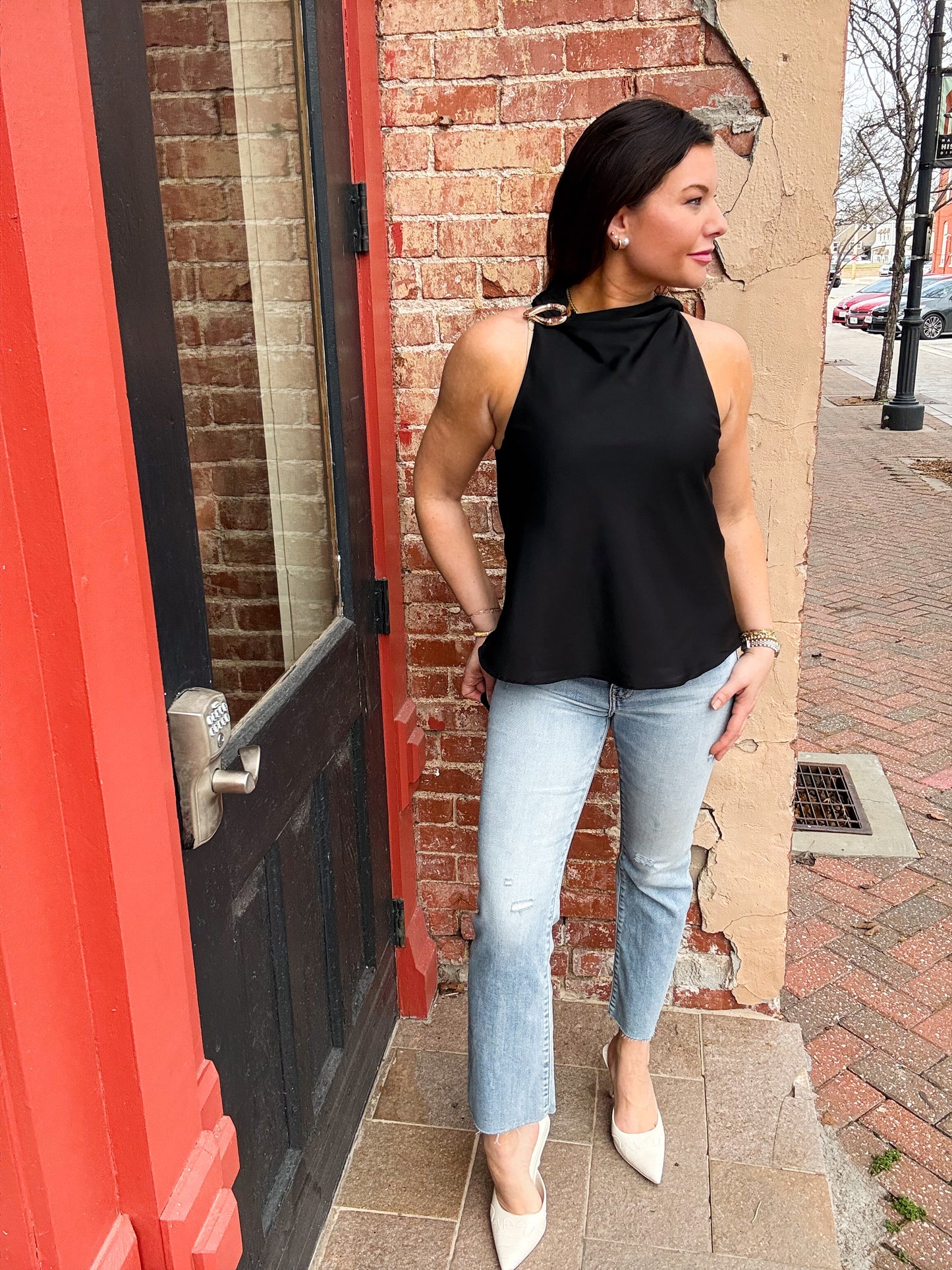 Lizzie Slinky Halter Blouse