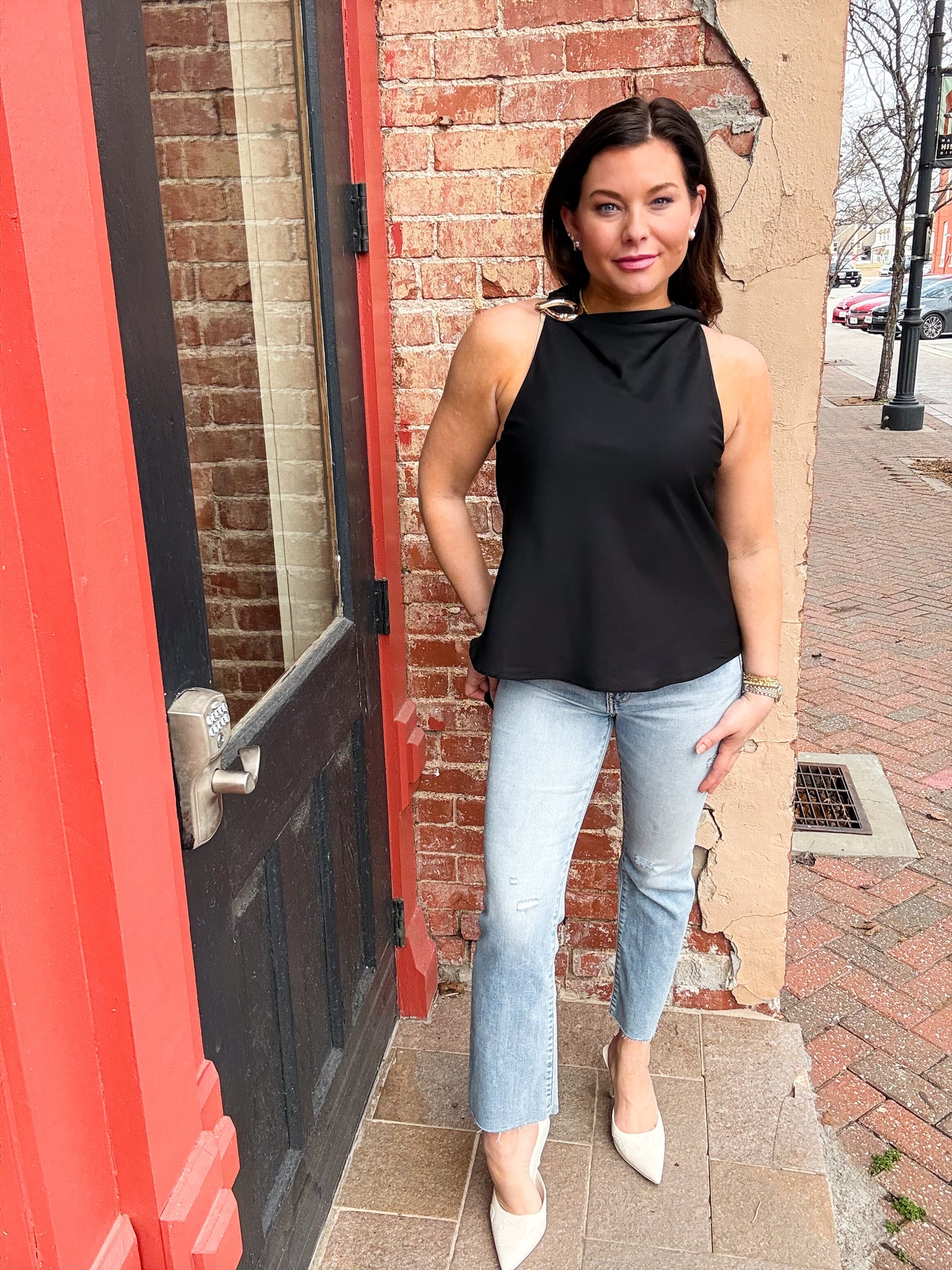 Lizzie Slinky Halter Blouse