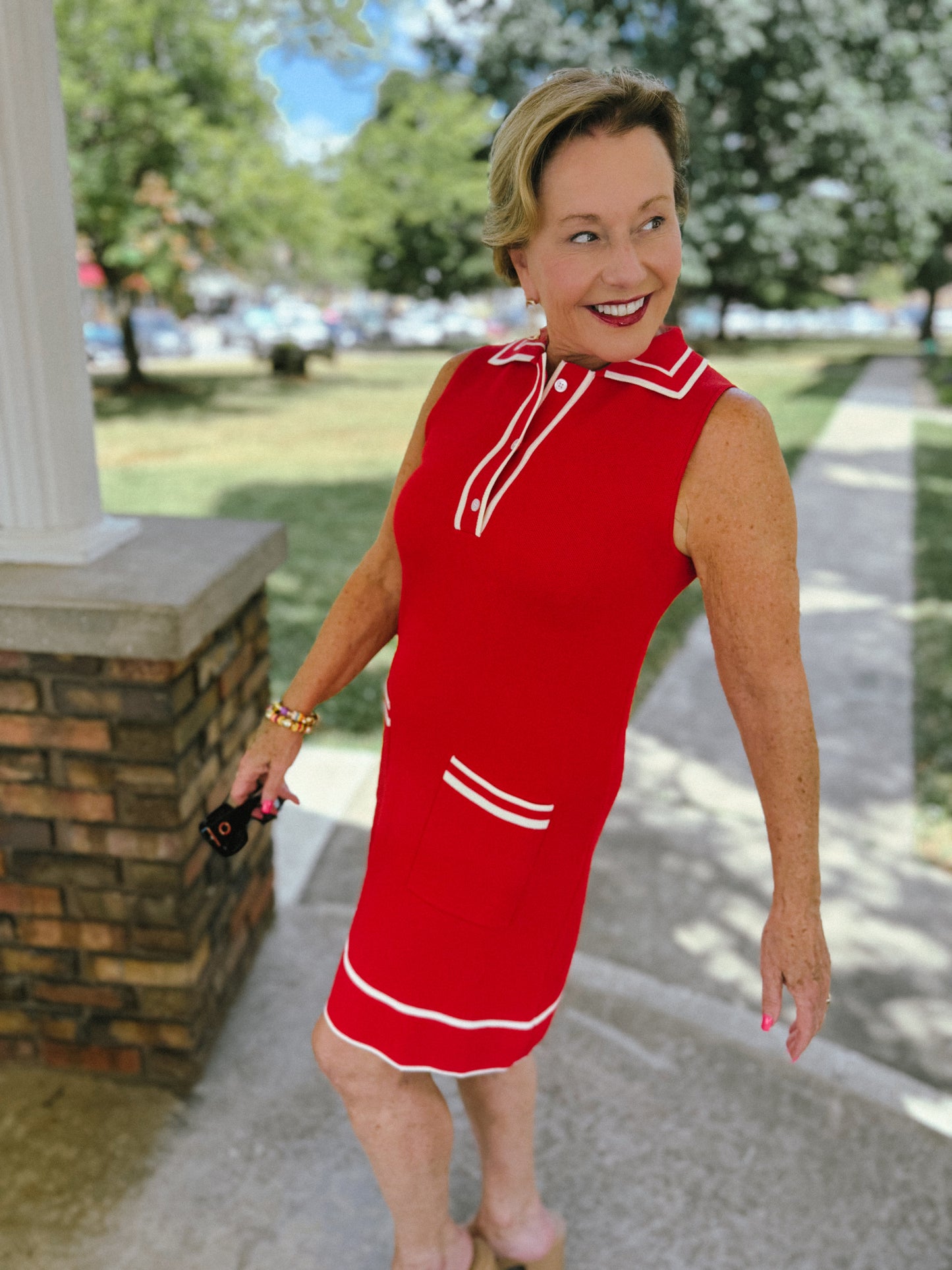 Varsity Chic Knit Dress
