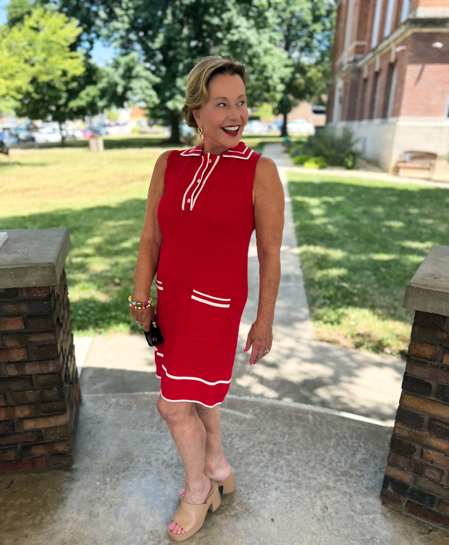 Varsity Chic Knit Dress
