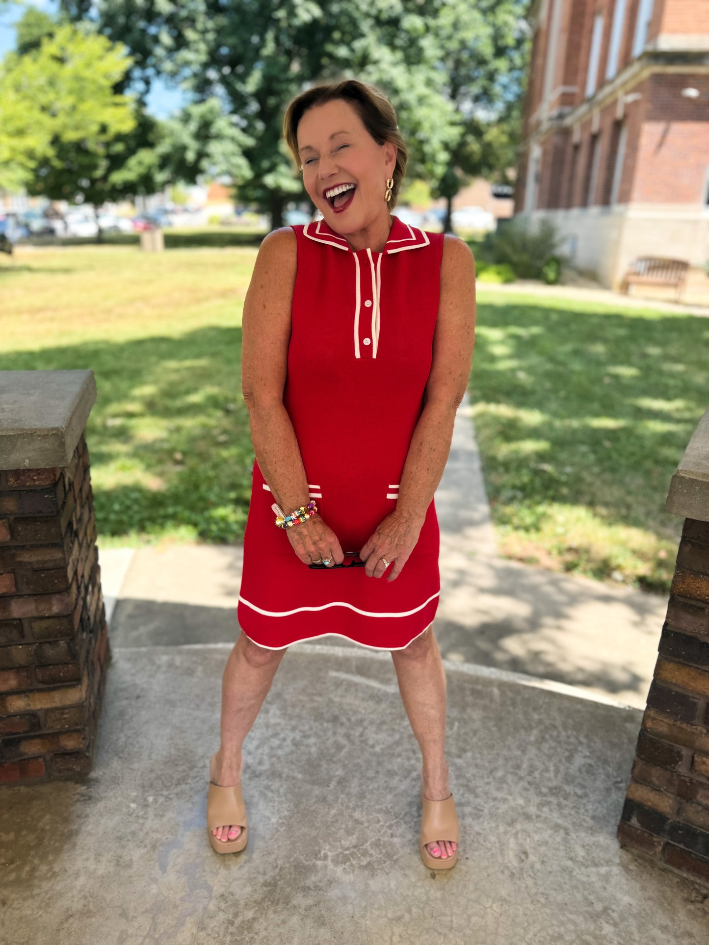 Varsity Chic Knit Dress