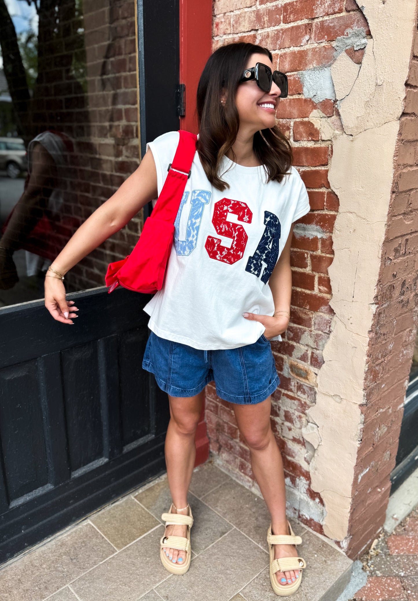 Lace & Liberty Tee