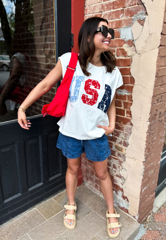 Lace & Liberty Tee