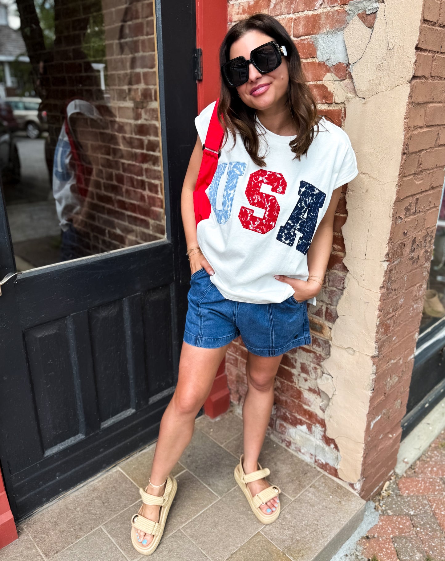 Lace & Liberty Tee
