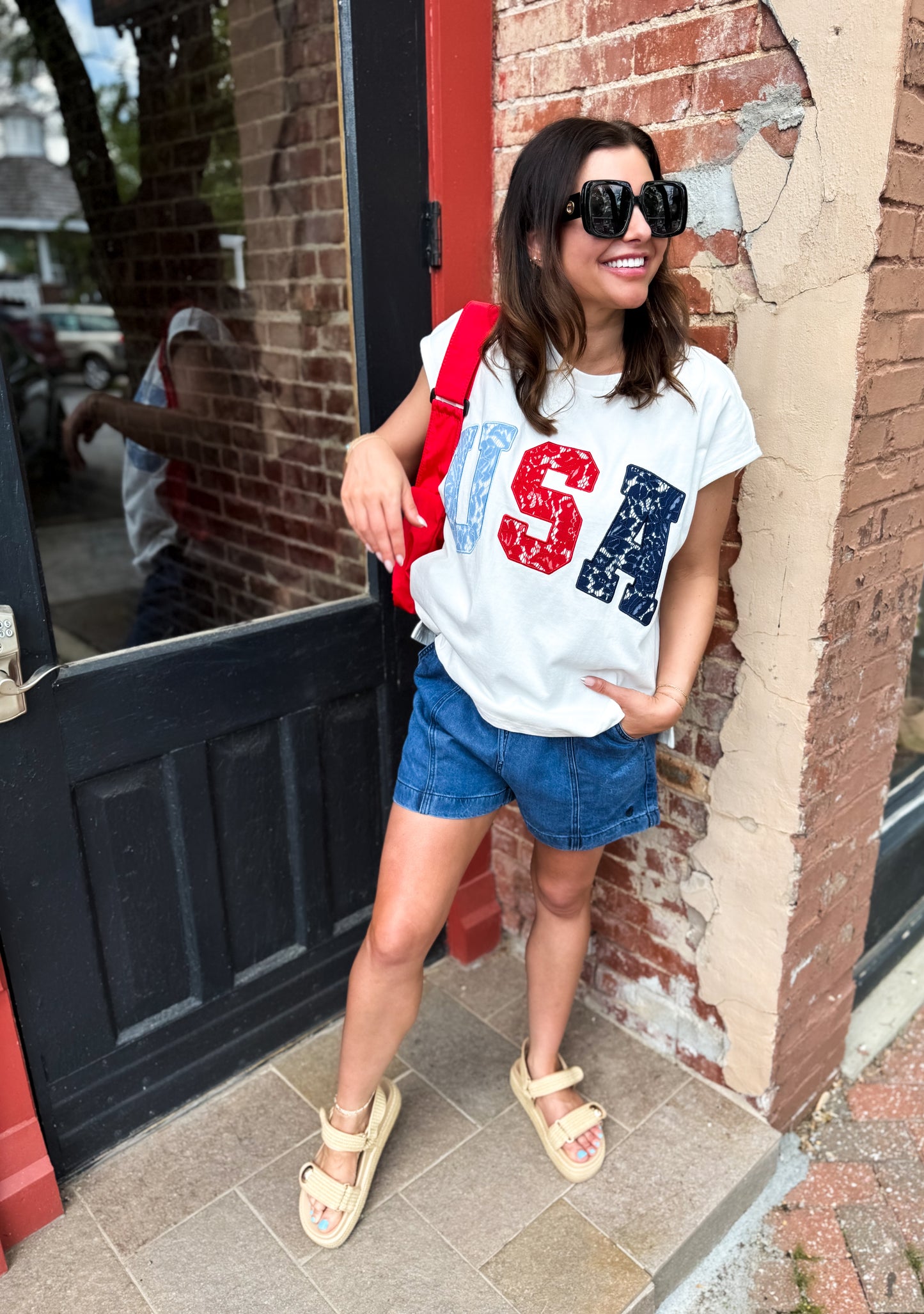 Lace & Liberty Tee