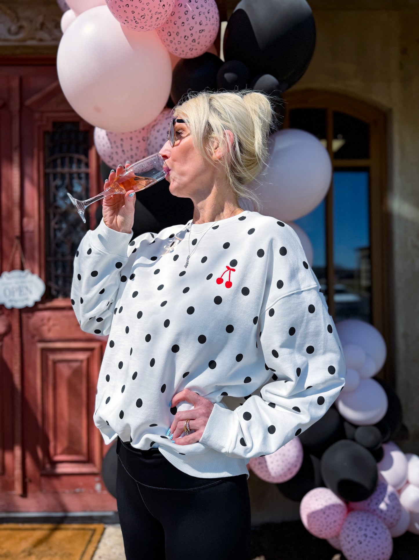 Cherry on Dot Pullover