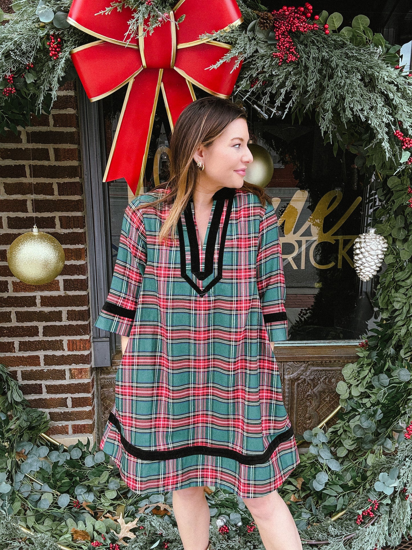 Holiday Plaid Dress