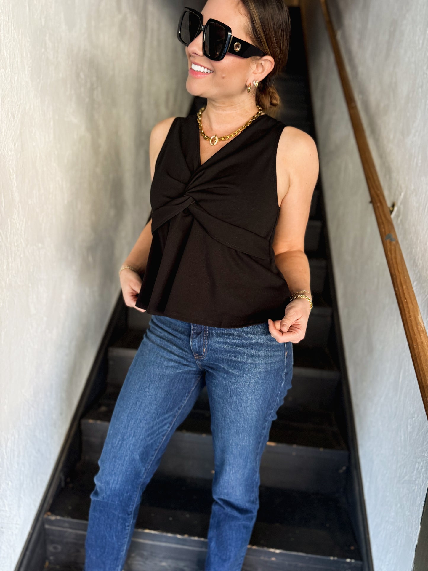 Olivia Wrap Peplum Top