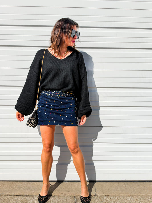 Paige Balloon Sleeve Sweater