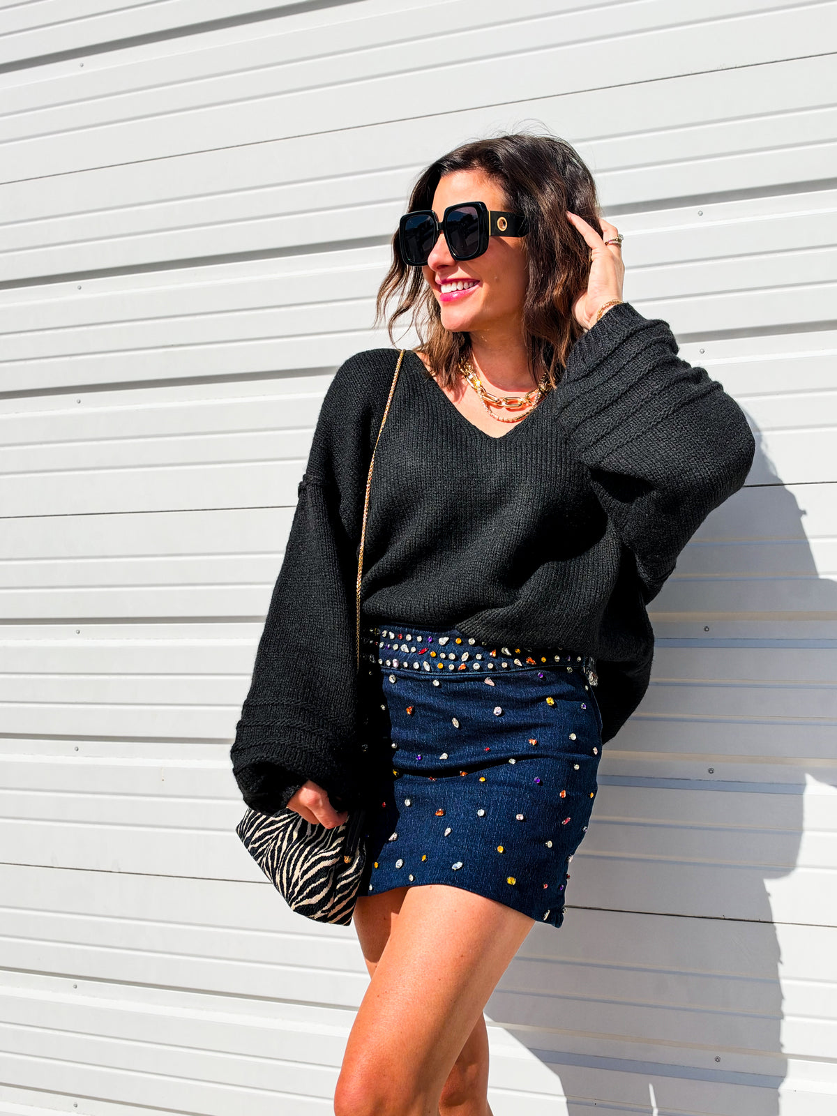 Paige Balloon Sleeve Sweater