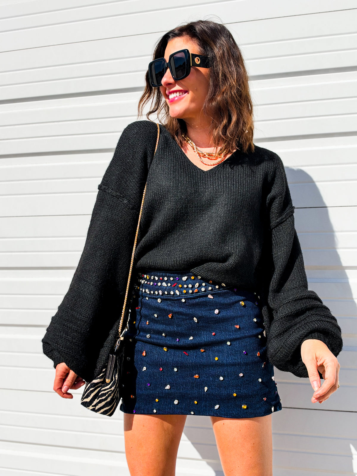 Paige Balloon Sleeve Sweater