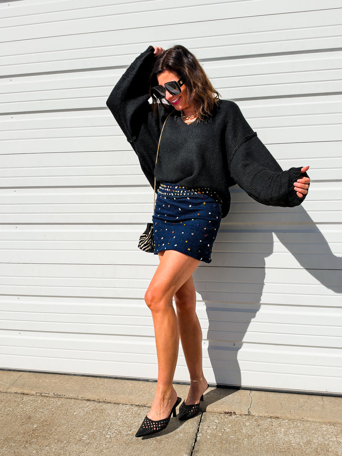 Paige Balloon Sleeve Sweater
