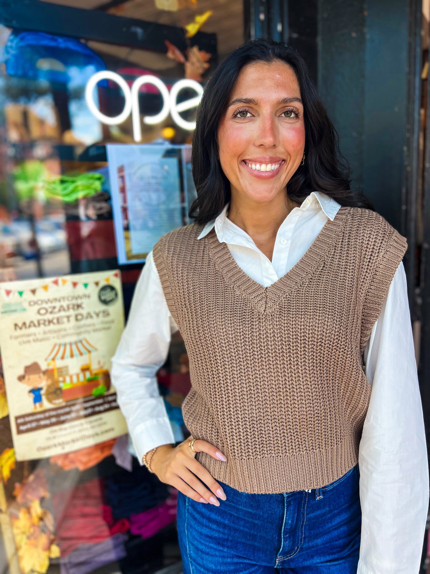 Toffee Sweater Vest Top