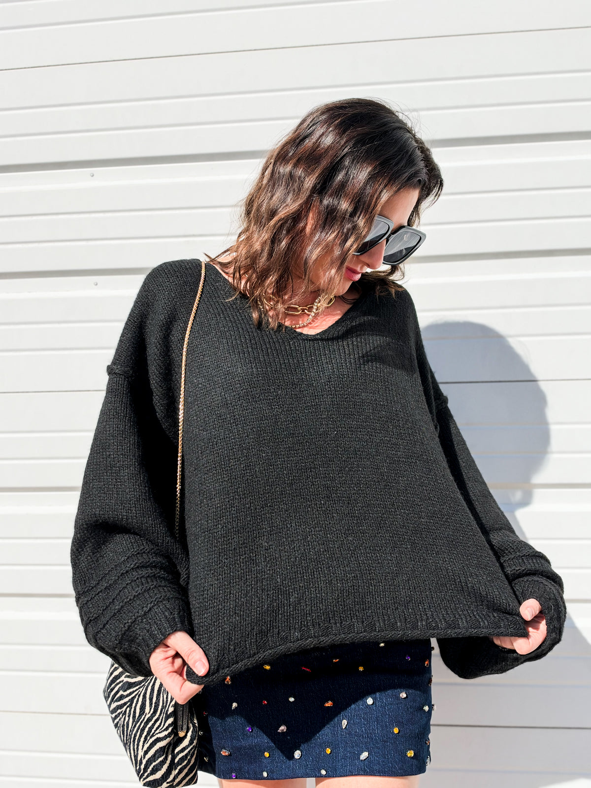 Paige Balloon Sleeve Sweater