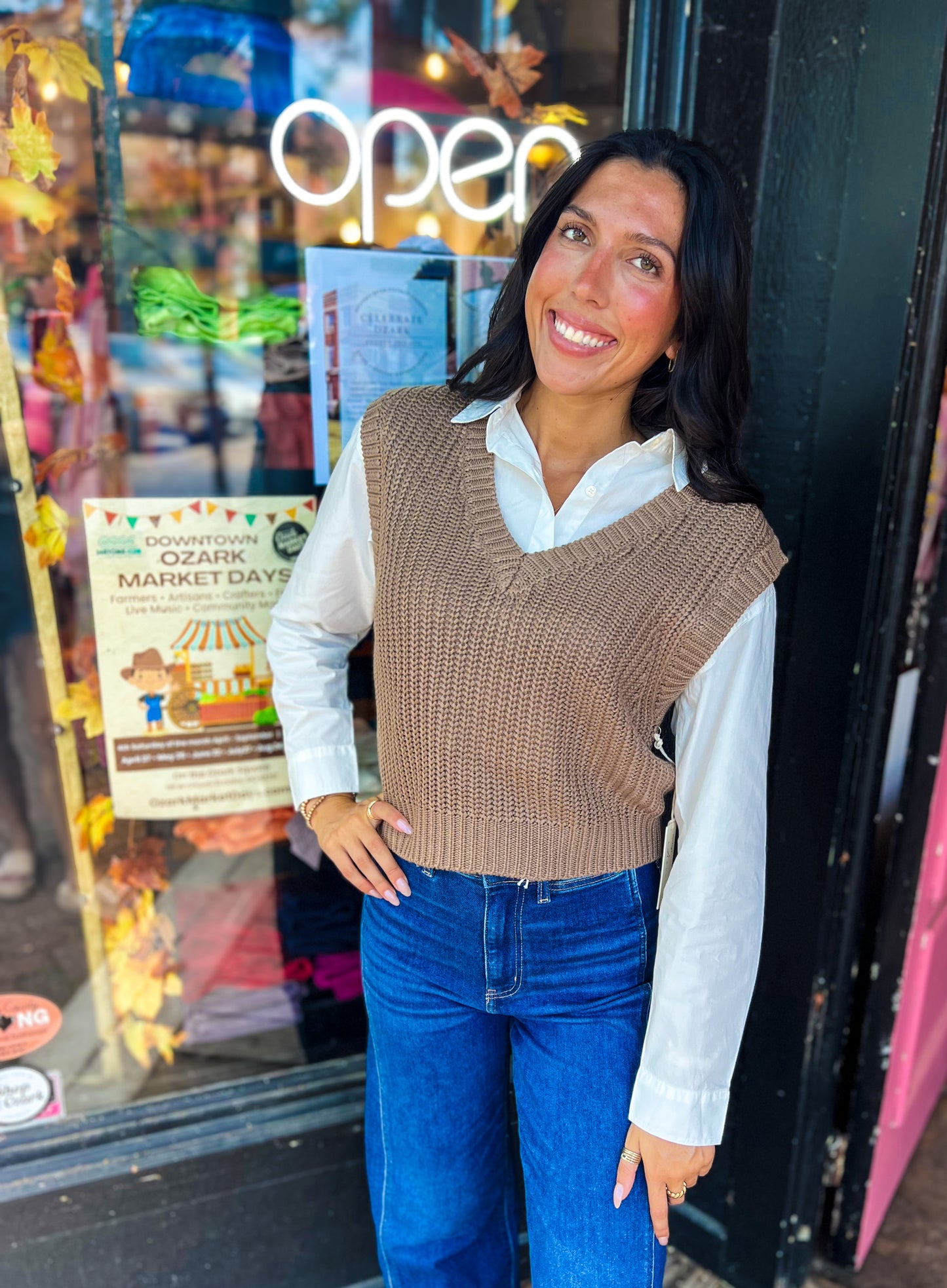 Toffee Sweater Vest Top