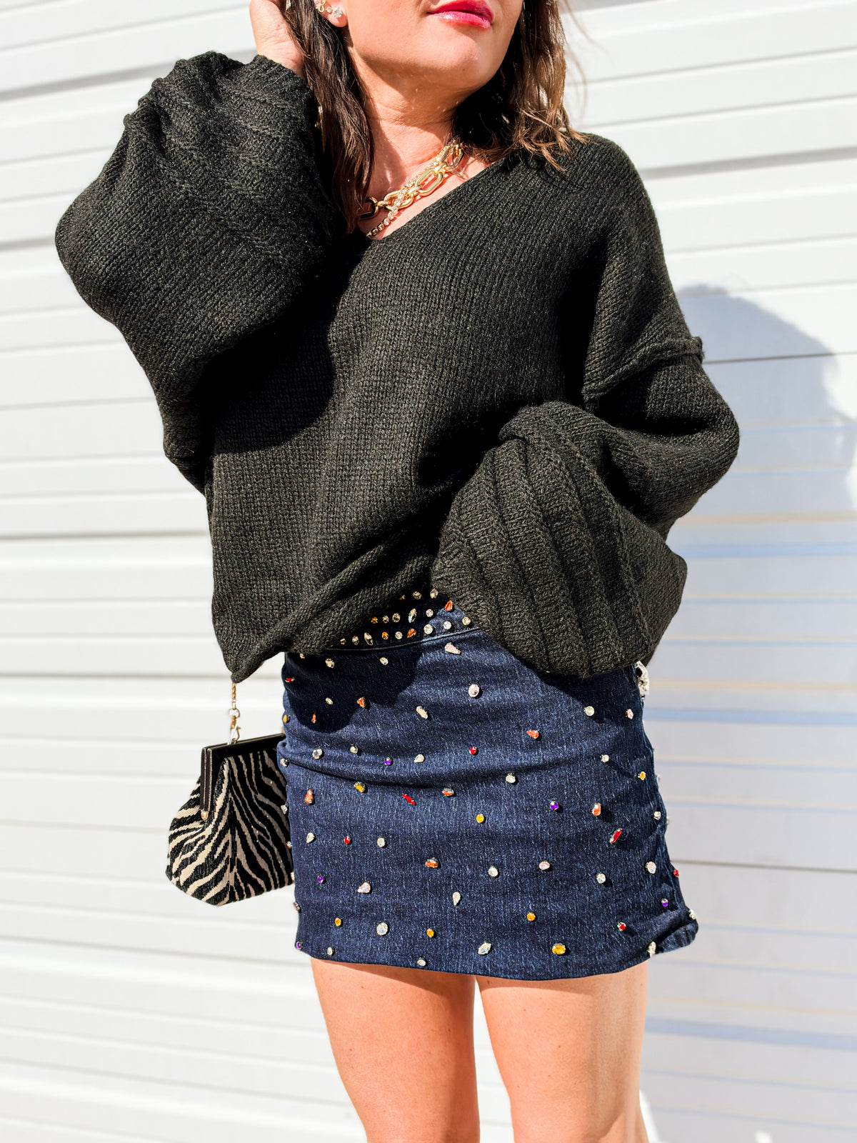 Paige Balloon Sleeve Sweater