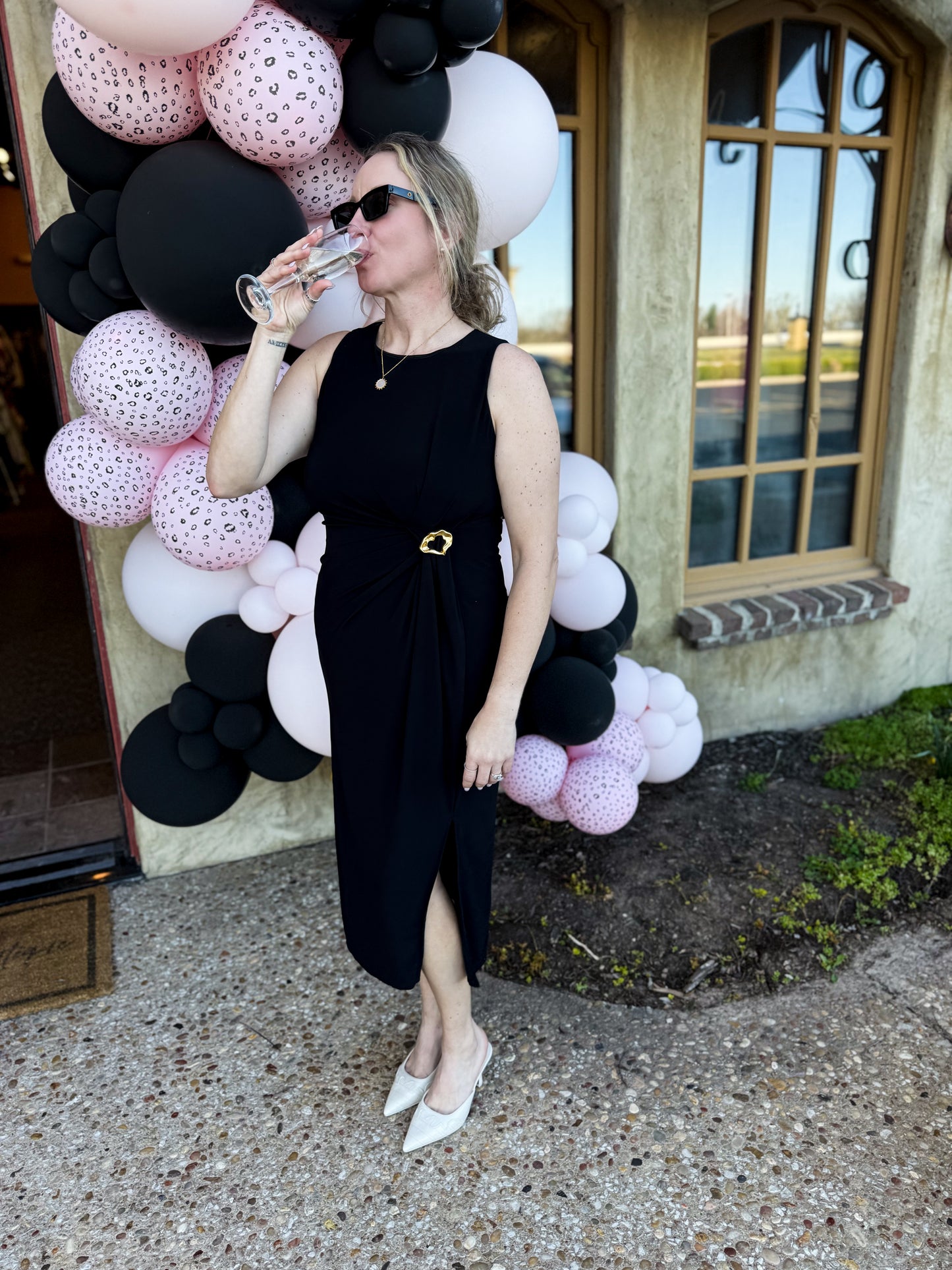 Zahra Sleek Midi Dress